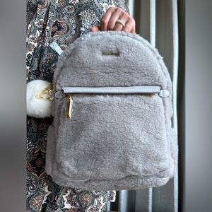 EUC Backpack Samantha Thavasa Petit Choice Ivory Fluffy Sherpa MSRP: $450 Samantha Thavasa Leather Exterior Backpack Bags & Handbags  main image 4